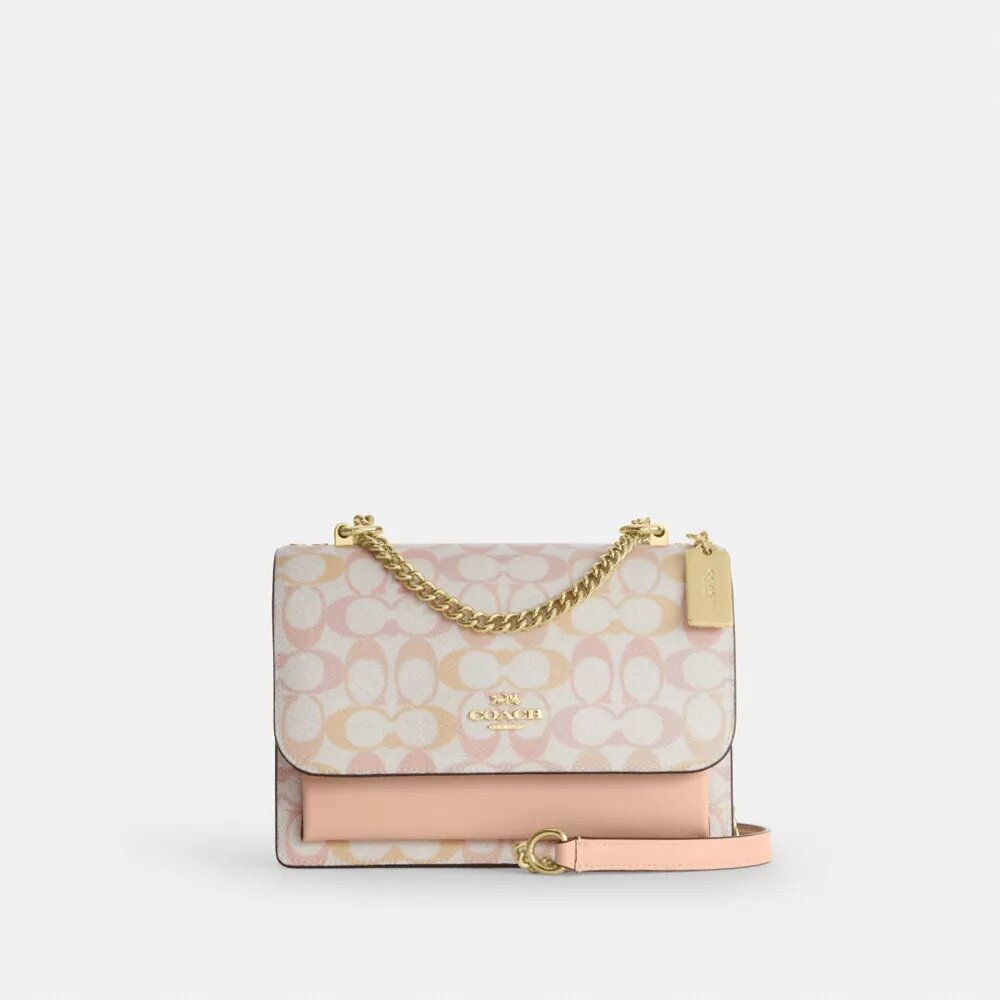 Klare crossbody-tasker i Signature Canvas