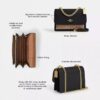 Klare crossbody-tasker i Signature Canvas