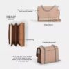 Klare crossbody-tasker i Signature Canvas