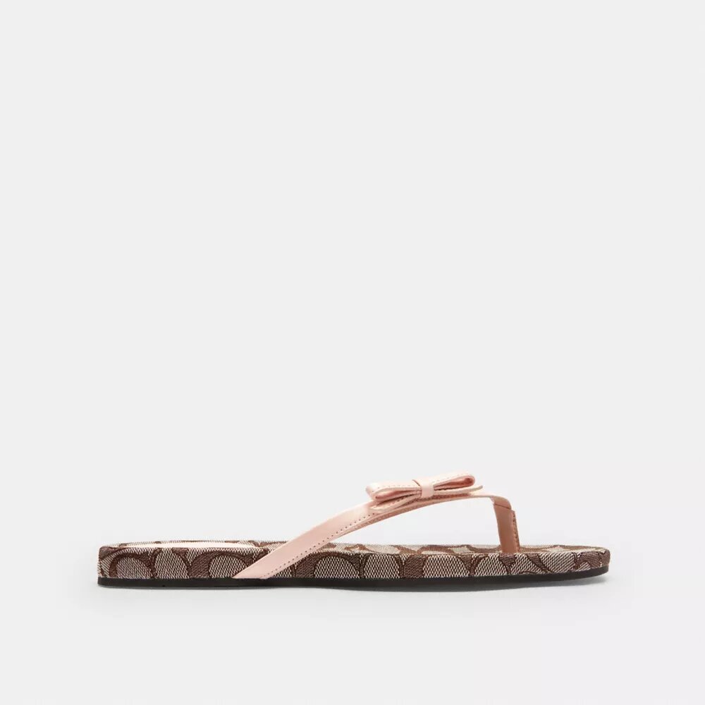 Klipklapper med sløjfe i Signature Jacquard