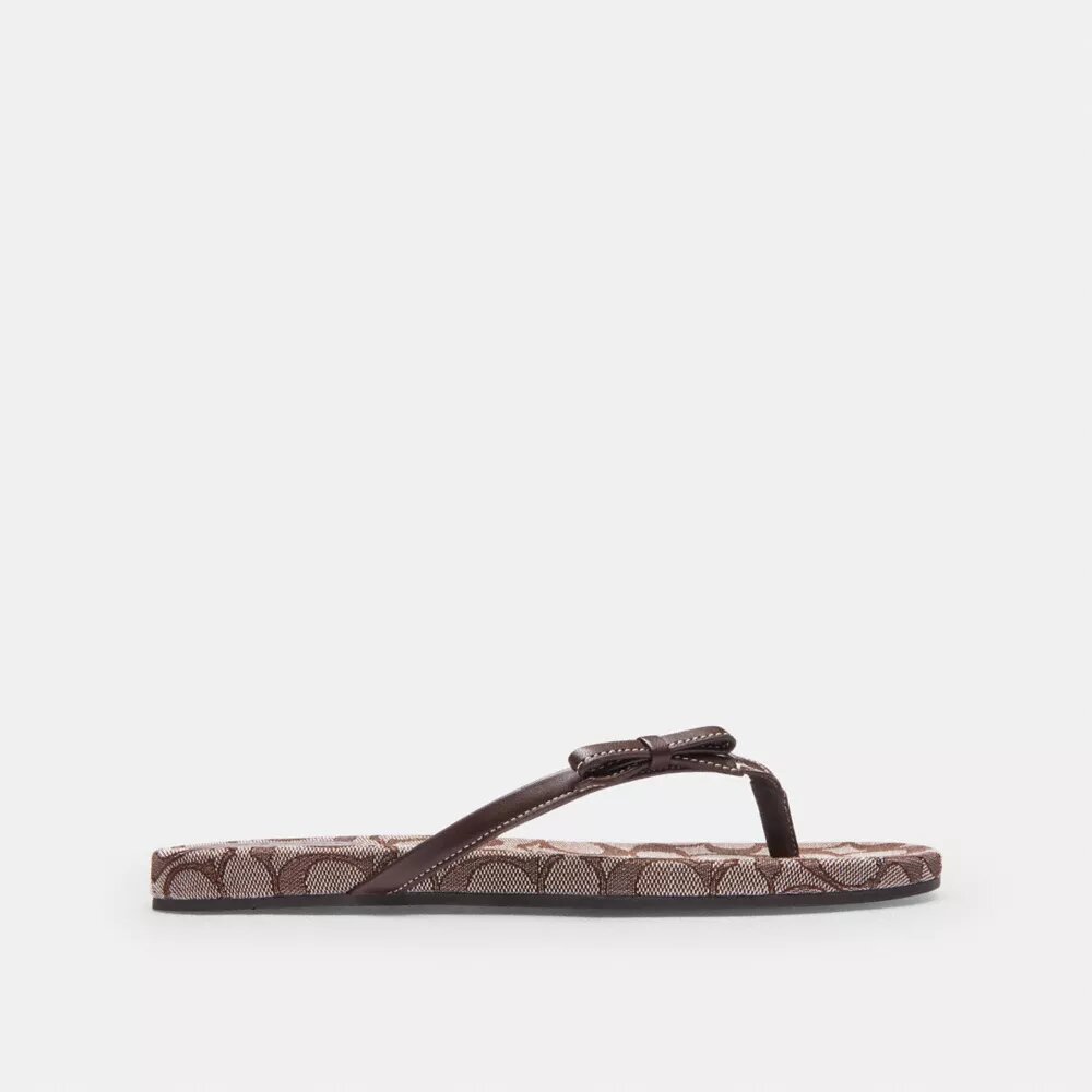 Klipklapper med sløjfe i Signature Jacquard