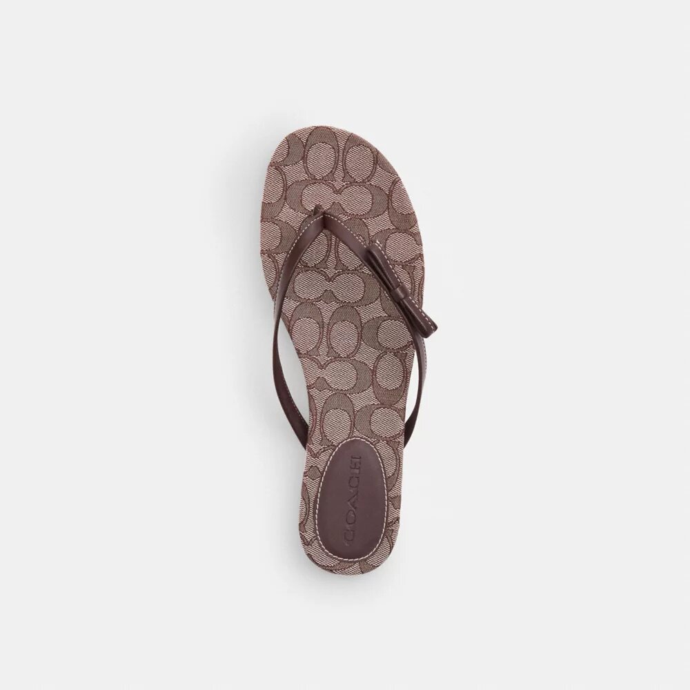 Klipklapper med sløjfe i Signature Jacquard