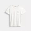 Kortærmet T-shirt med lomme i økologisk bomuld