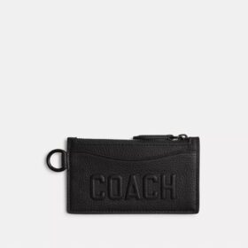 Kortetui med lynlås og Coach-grafik