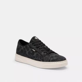 Lærredssneakers i Signature-denim
