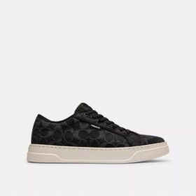 Lærredssneakers i Signature-denim
