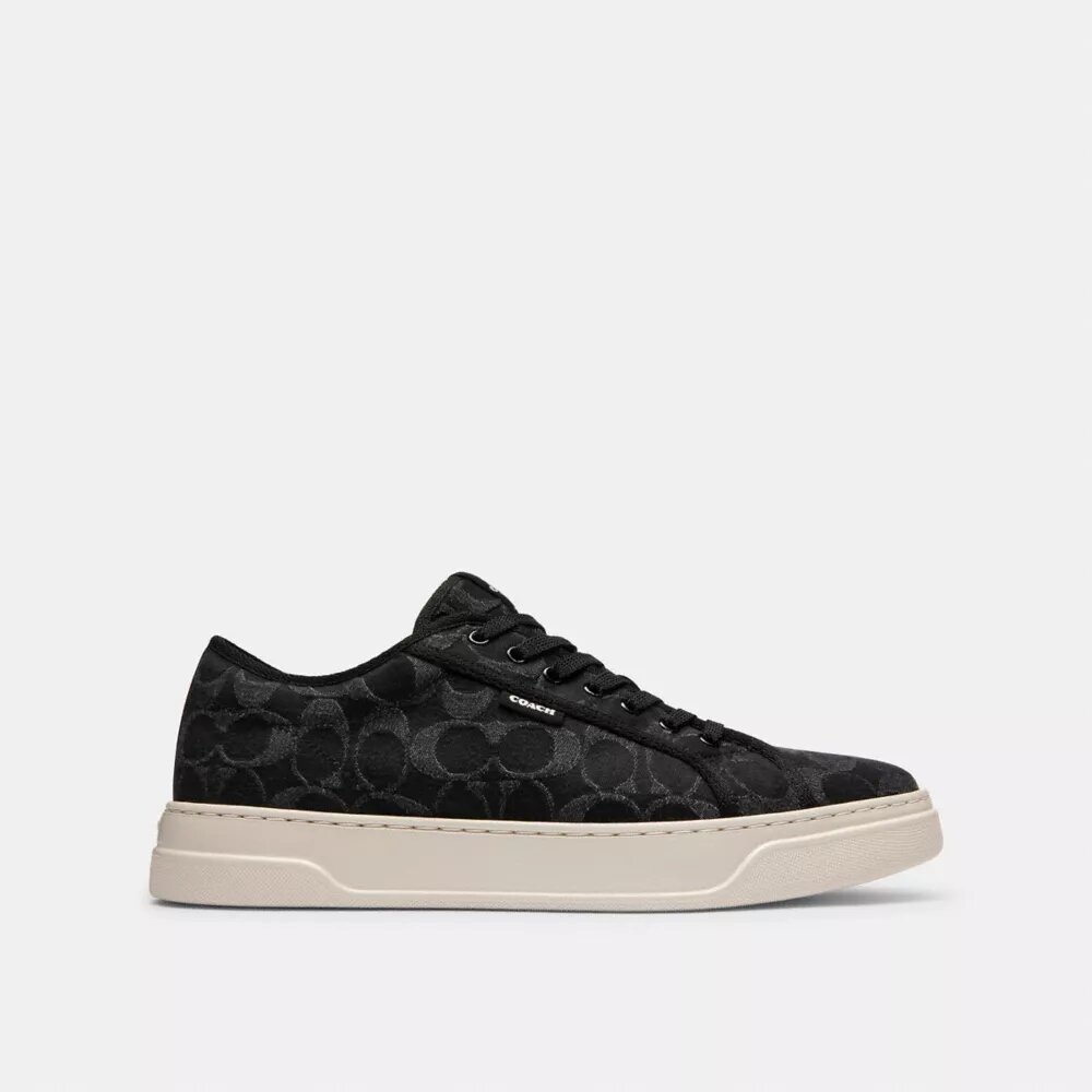 Lærredssneakers i Signature-denim