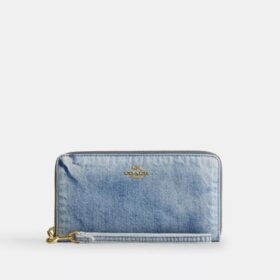 Lang pung med lynlås hele vejen rundt i Loved-denim