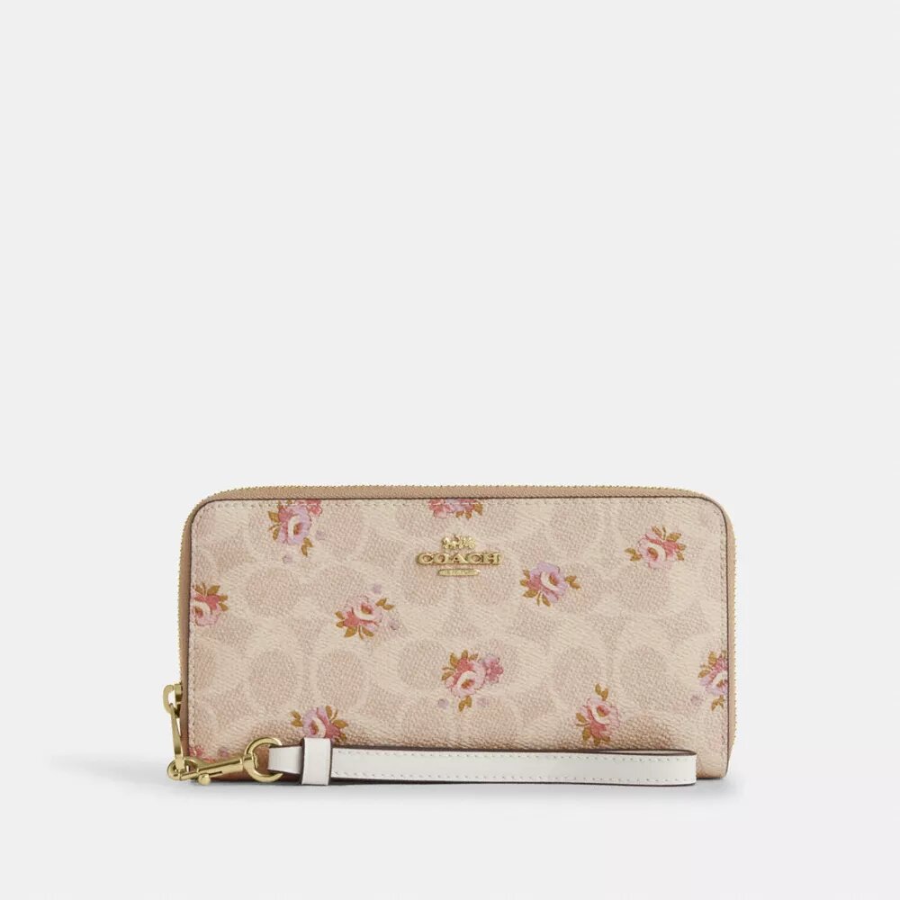 Lang punge med lynlås hele vejen rundt i Signature Canvas med blomsterprint