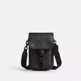 League-telefon-crossbody-taske i Signature Canvas