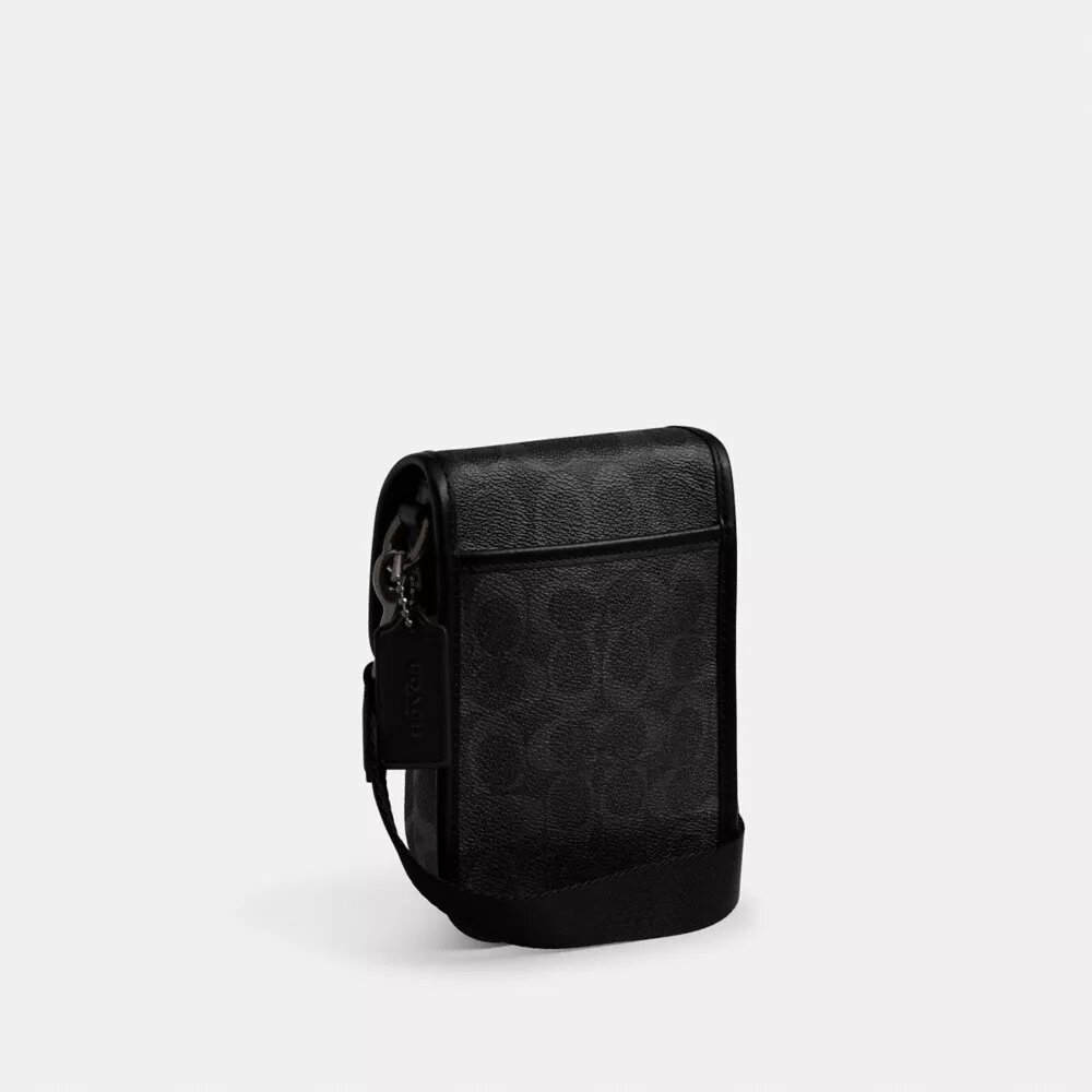 League-telefon-crossbody-taske i Signature Canvas
