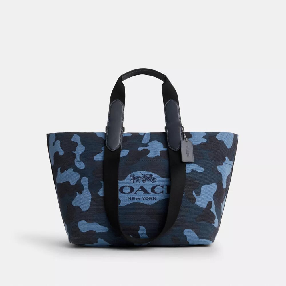 Lille Tote-taske med camouflagemønster