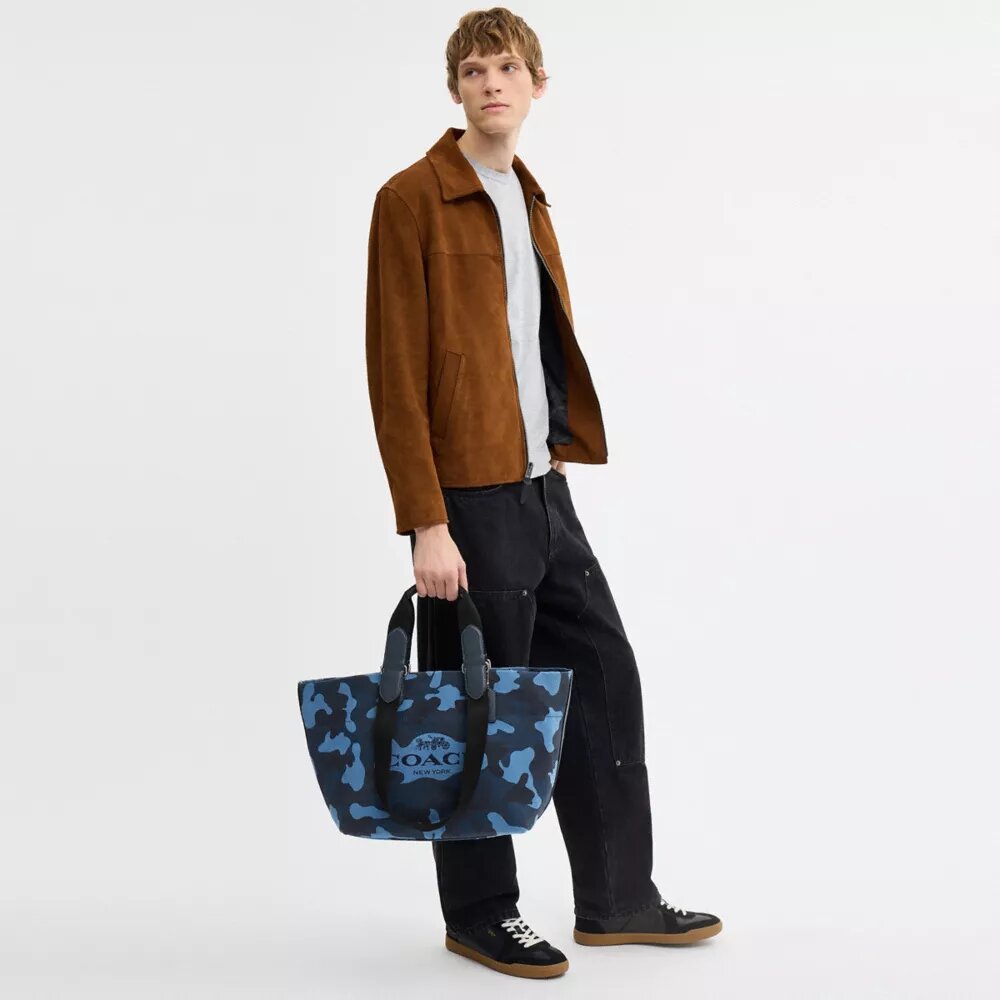 Lille Tote-taske med camouflagemønster