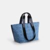 Lille Tote-tasker i signatur-denim