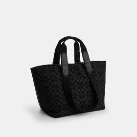 Lille Tote-tasker i signatur-denim