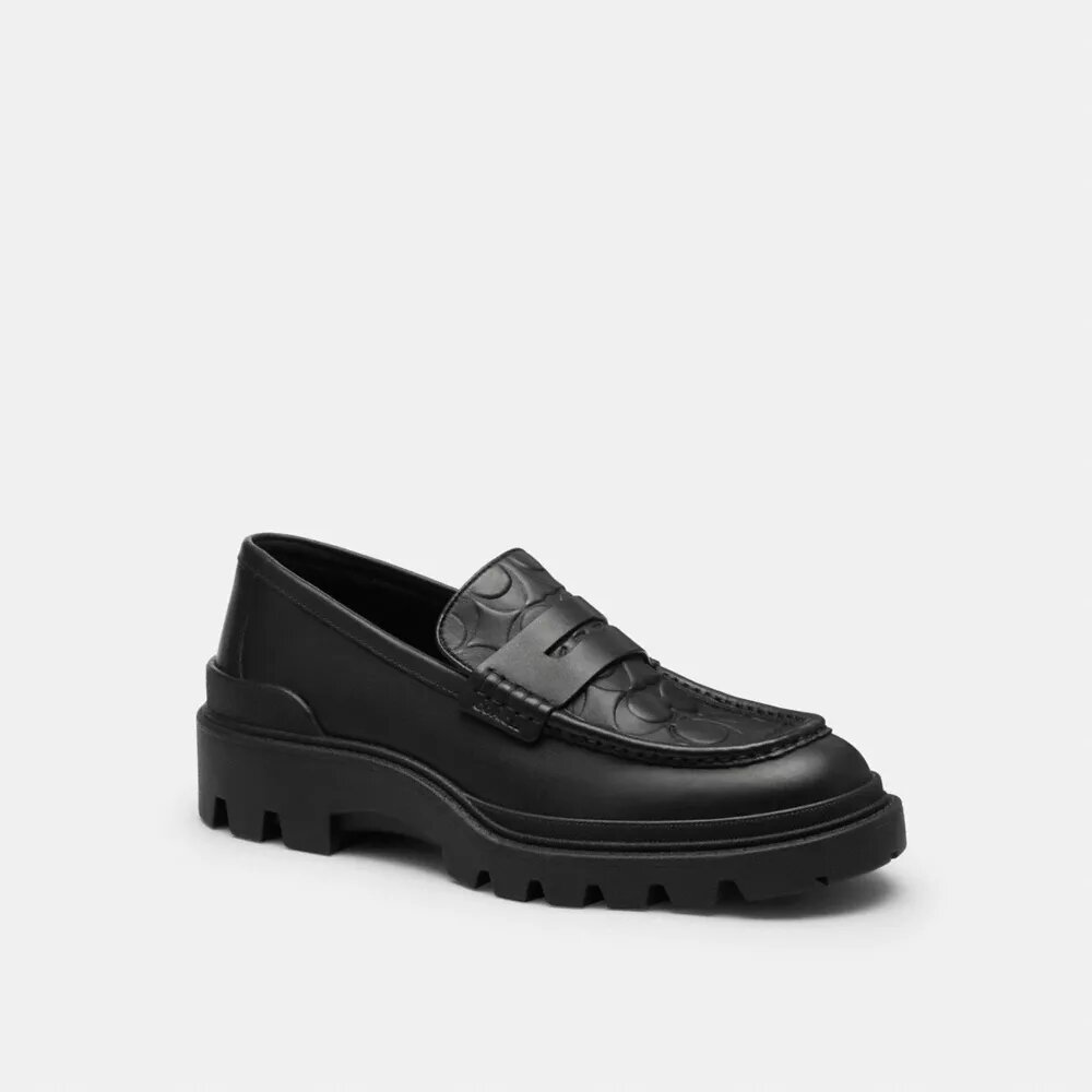 Loafers i signaturlæder