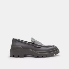 Loafers med signaturprint