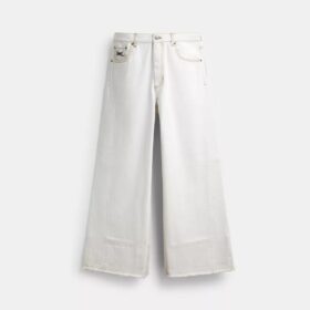 Løse denimbukser i økologisk bomuld