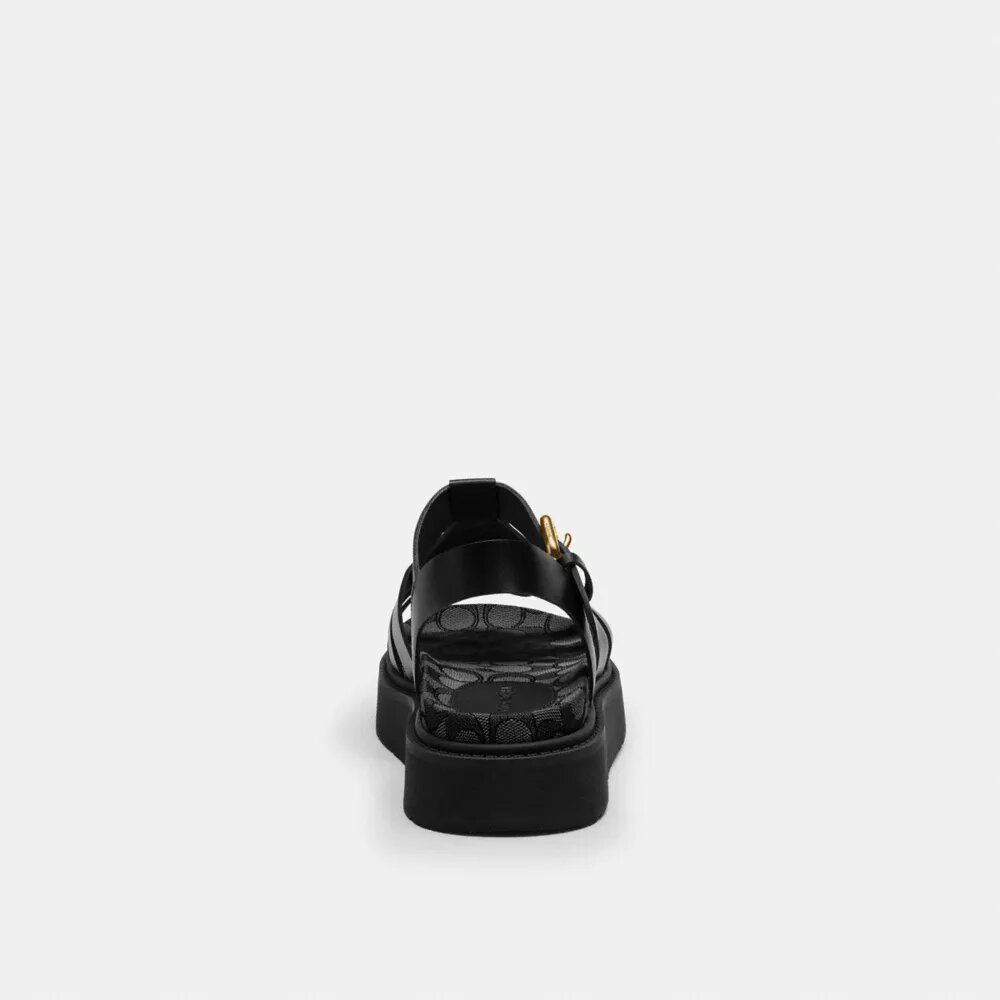 Lucy Sålsandaler i signatur-jacquard