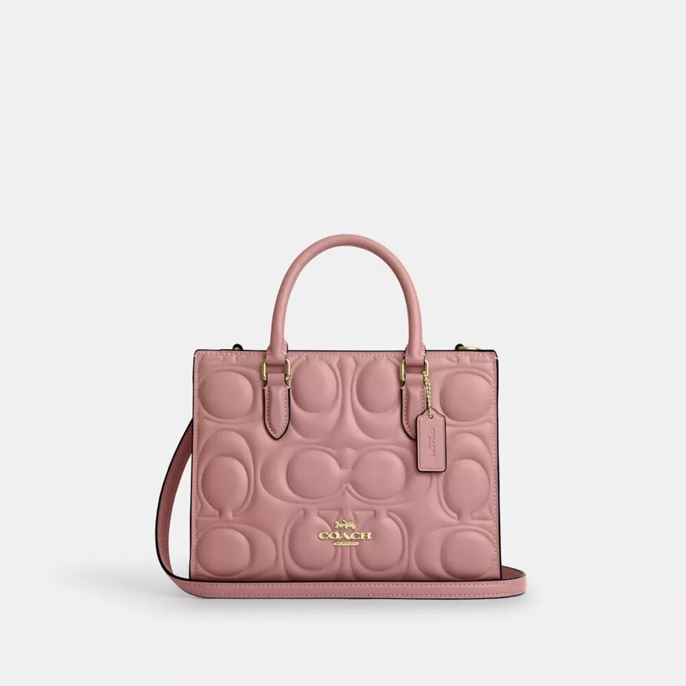 Maggie lille tote-taske i signaturlæder