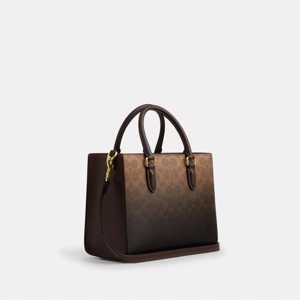 Maggie lille tote-tasker i Ombre Signature Canvas