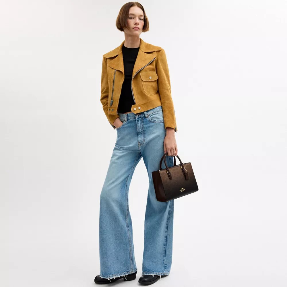 Maggie lille tote-tasker i Ombre Signature Canvas