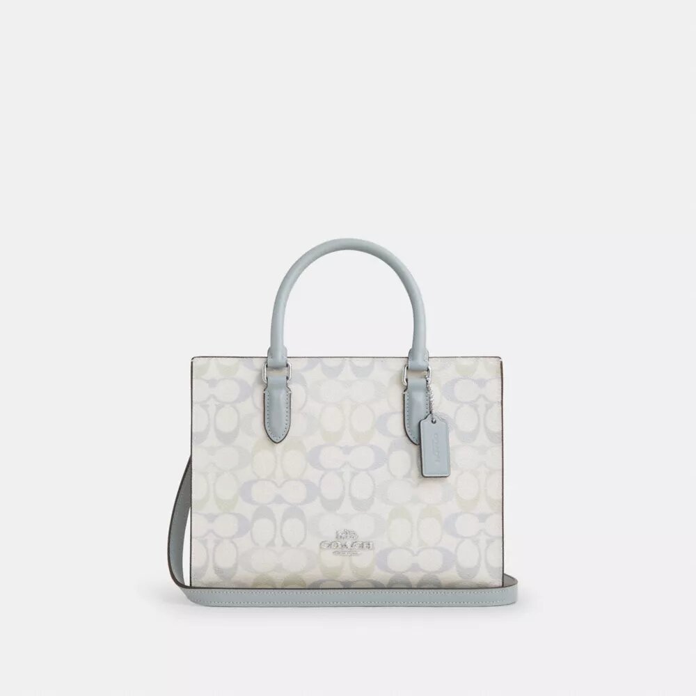 Maggie lille tote-tasker i Signature Canvas