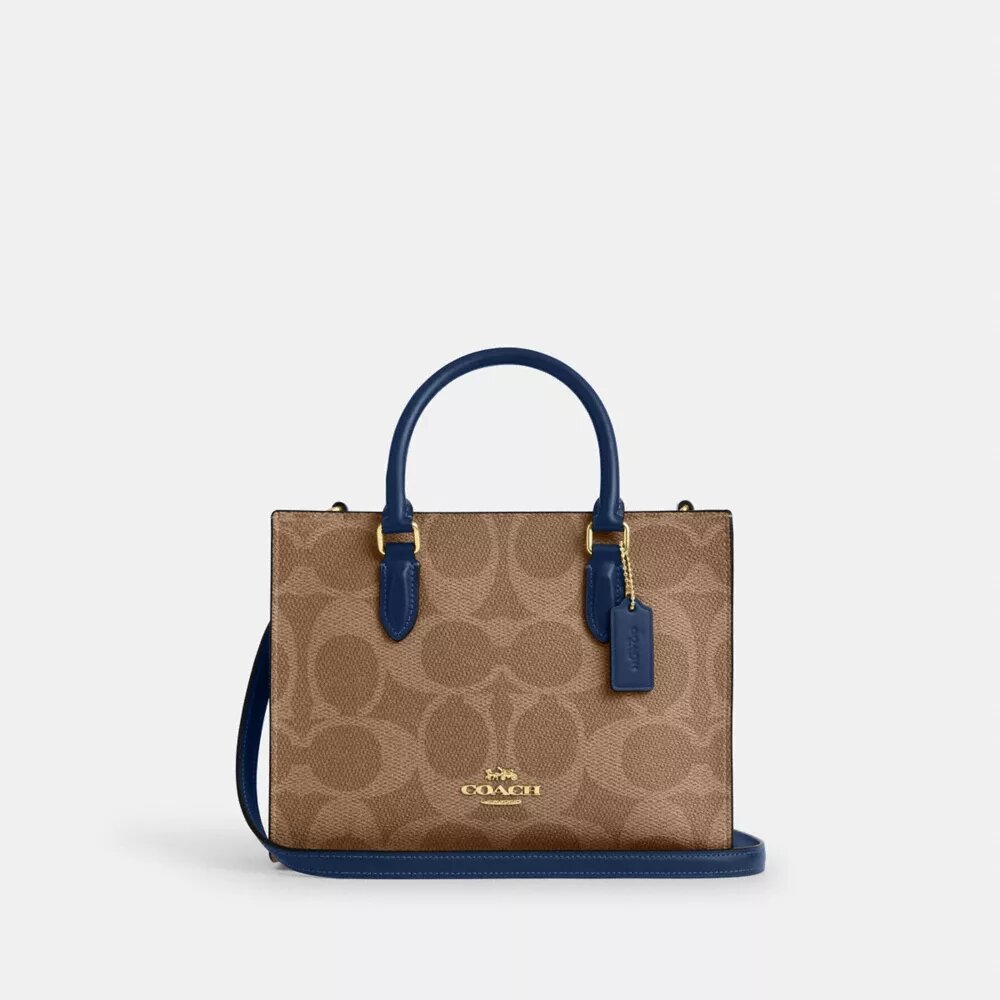 Maggie lille tote-tasker i Signature Canvas