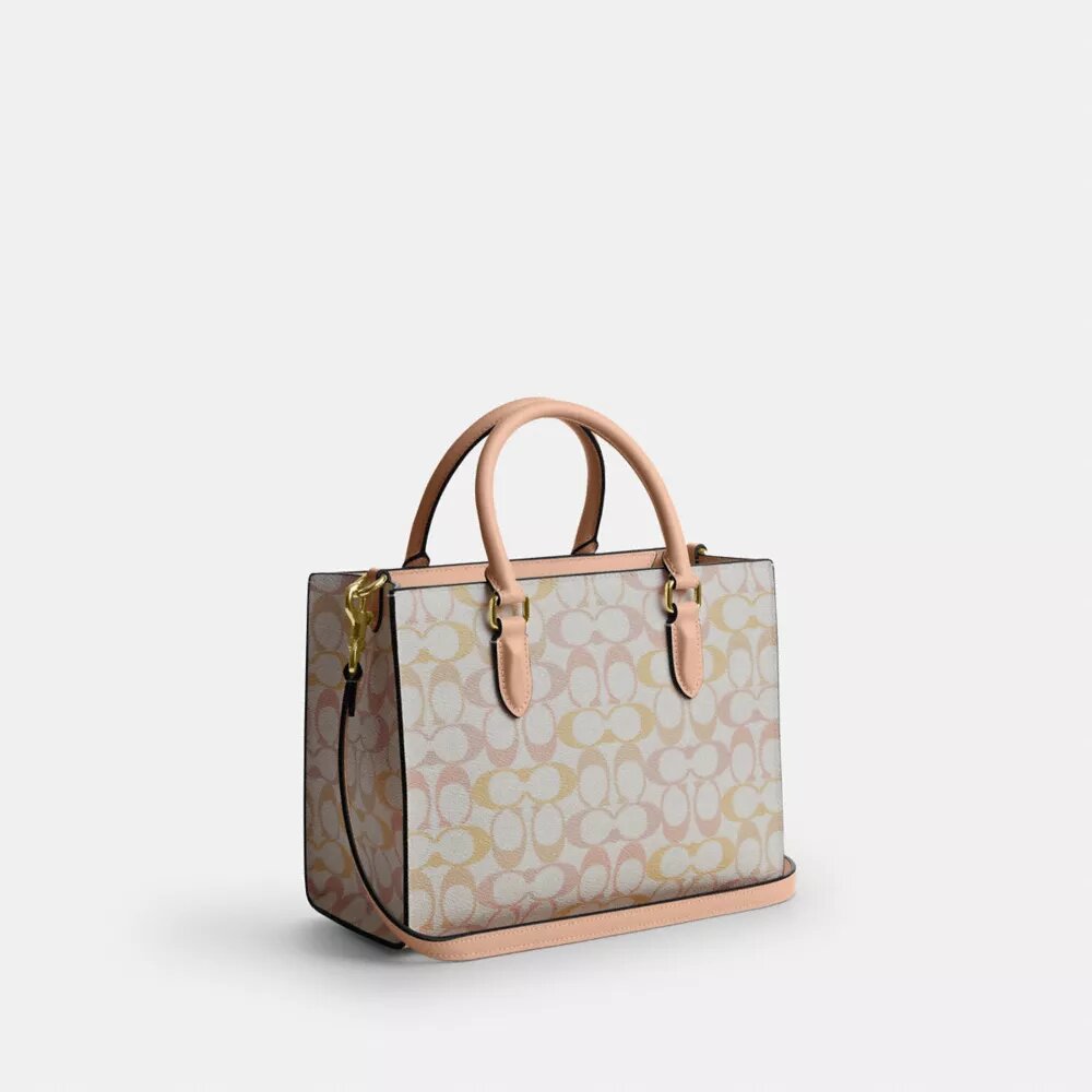 Maggie lille tote-tasker i Signature Canvas