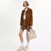 Maggie-tote-taske i Signature Canvas med blokmønster