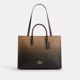 Maggie-tote-tasker i Ombre Signature Canvas