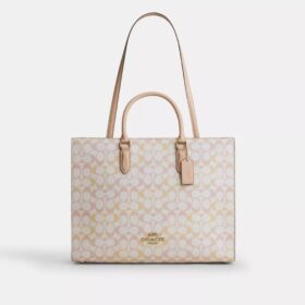 Maggie-tote-tasker i Signature Canvas