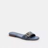Margot-sandaler i Crystal Signature Denim