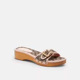 Margot-sandaler i signatur-jacquard