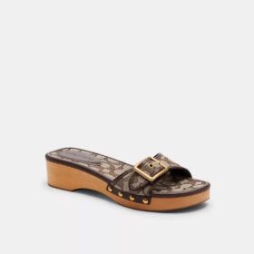 Margot-sandaler i signatur-jacquard