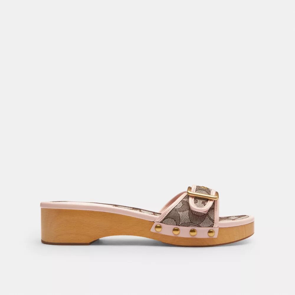 Margot-sandaler i signatur-jacquard
