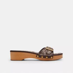 Margot-sandaler i signatur-jacquard