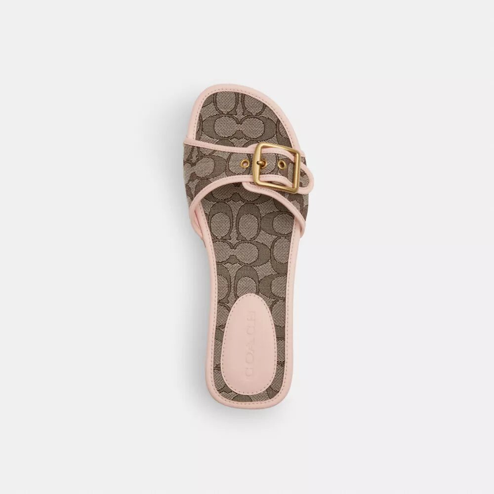 Margot-sandaler i signatur-jacquard