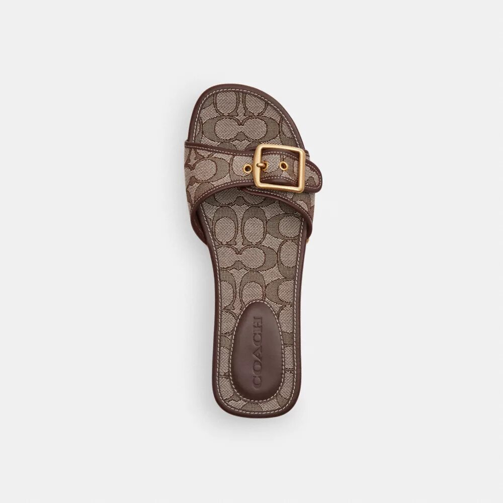 Margot-sandaler i signatur-jacquard