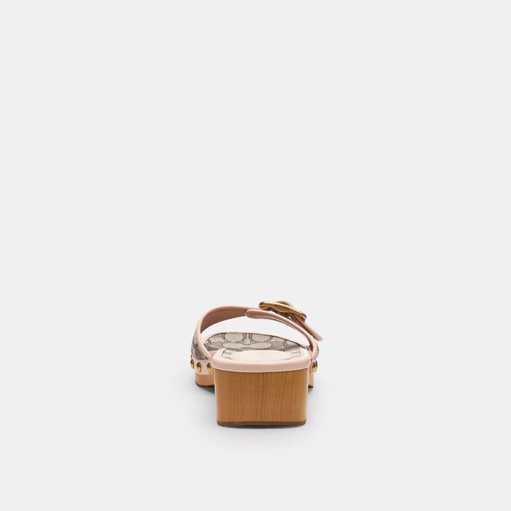 Margot-sandaler i signatur-jacquard