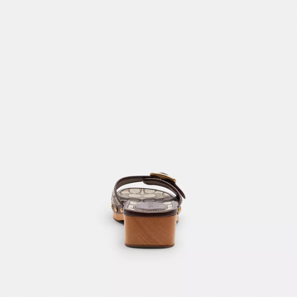 Margot-sandaler i signatur-jacquard