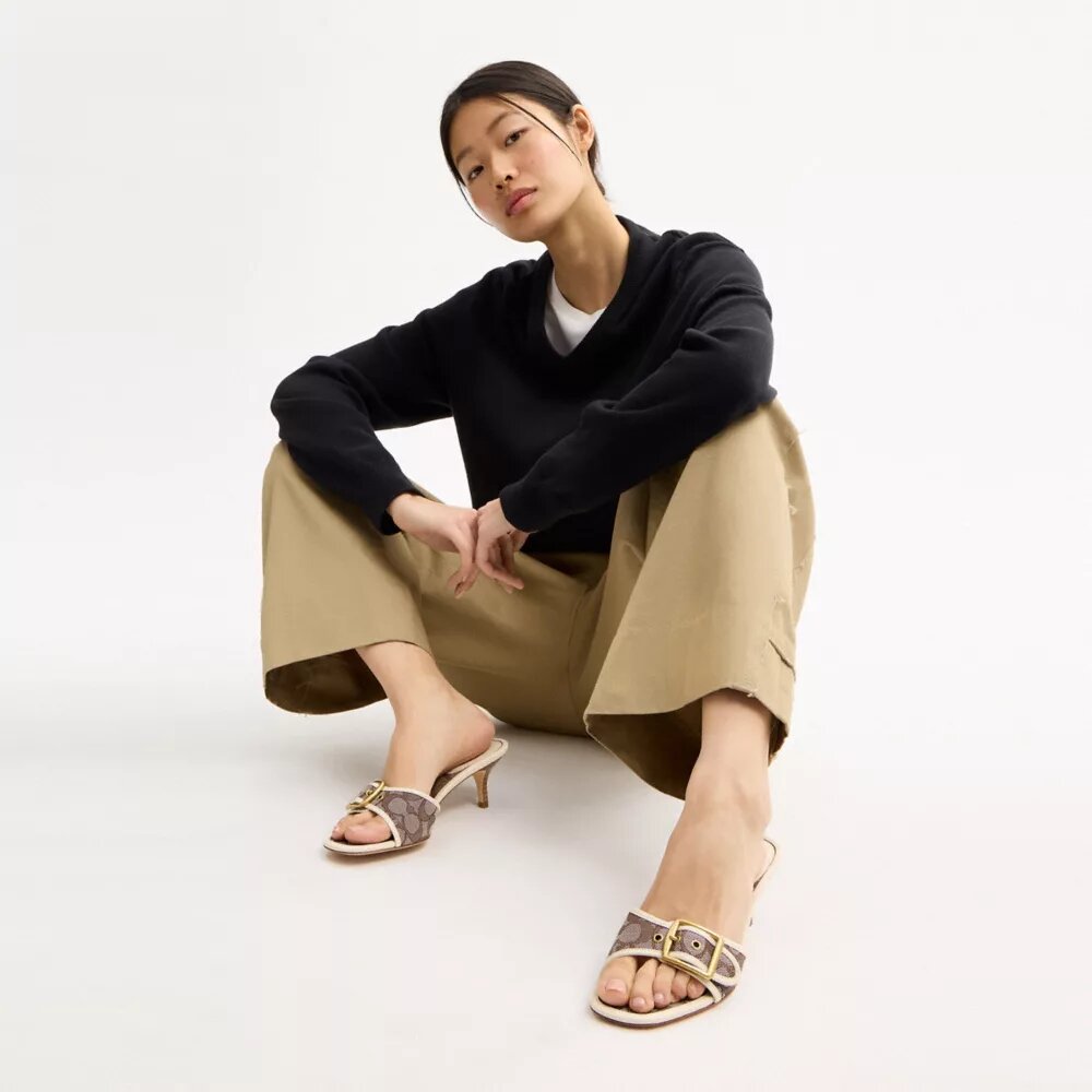Margot-sandaler i vores signatur-jacquard