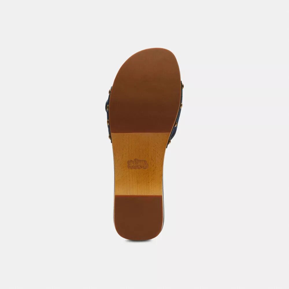 Margot-sandaler med signatur-denim-patchwork