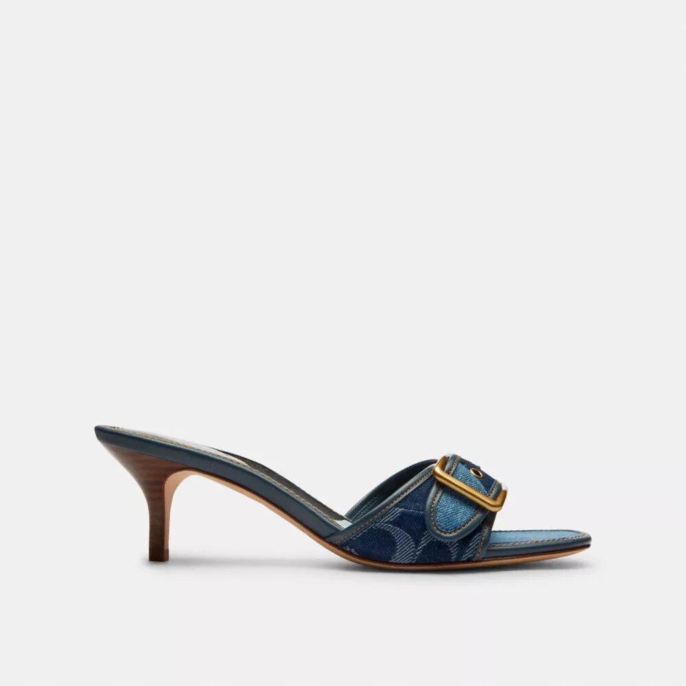 Margot-sandaler med vores karakteristiske denim-patchwork