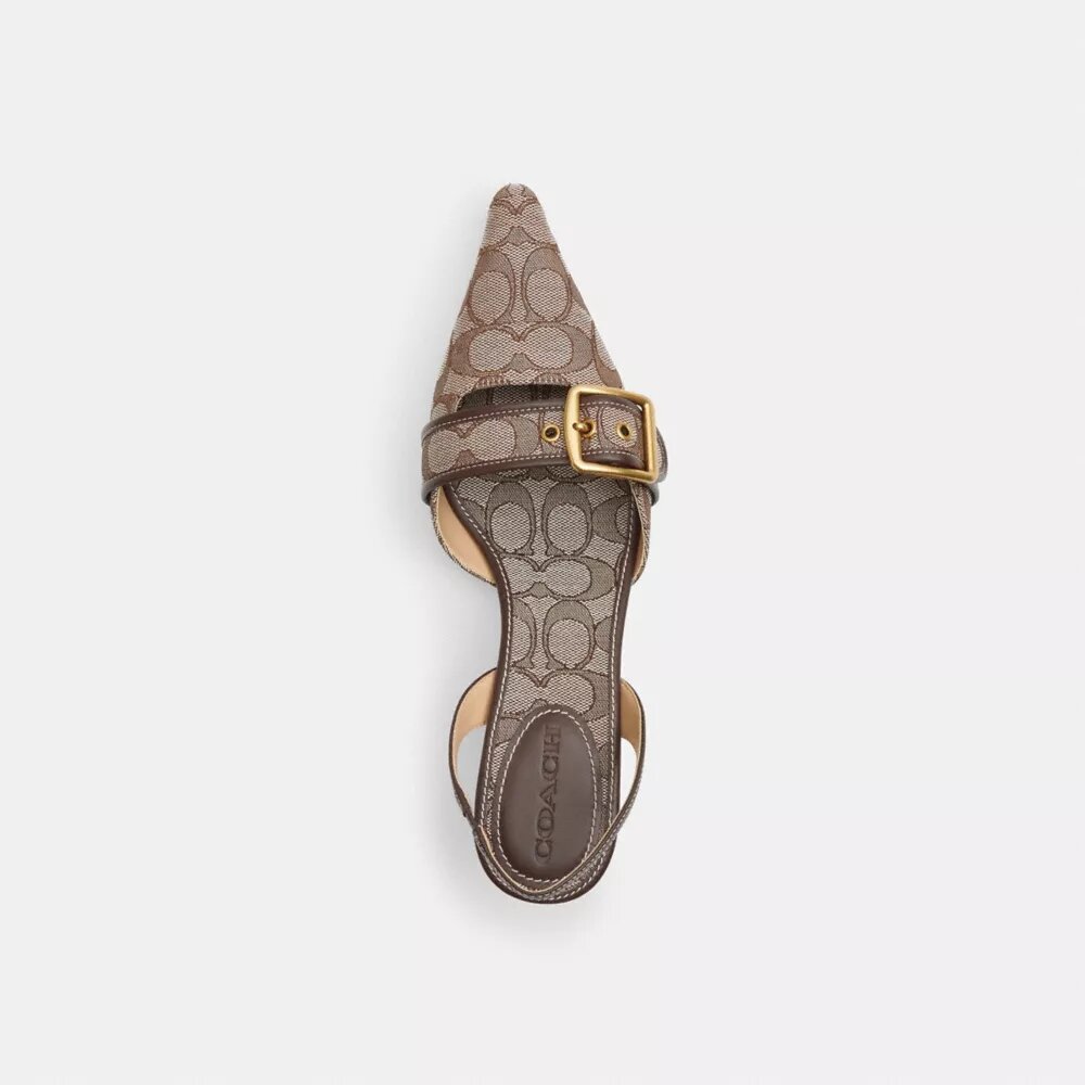 Margot-slingbacks i vores signatur-jacquard