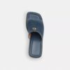 Marie-plateausandaler i slidt denim