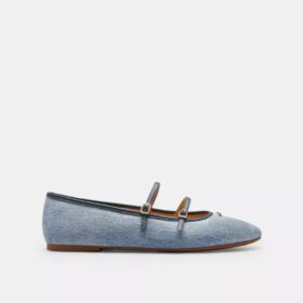 Mary Janes med dobbelt spænde i Loved Denim