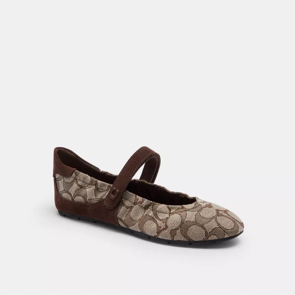 Mary Janes-sneaker i signatur-jacquard
