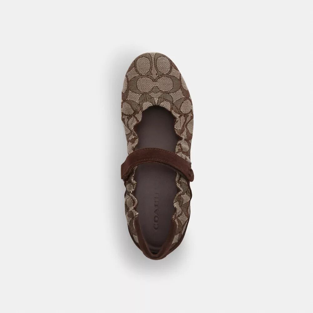 Mary Janes-sneaker i signatur-jacquard