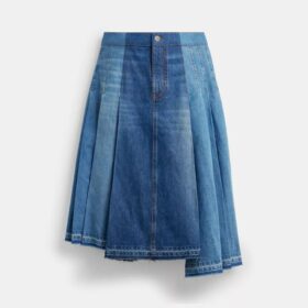 Maxi-denimnederdel i økologisk bomuld